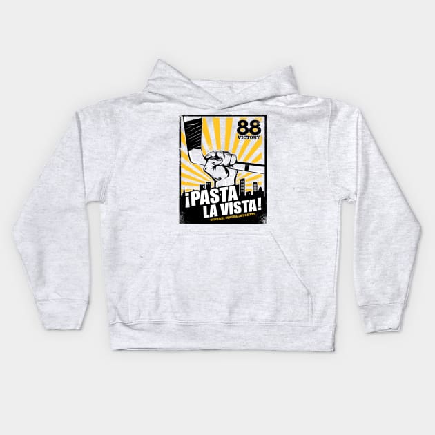 Pasta La Vista Kids Hoodie by WarbucksDesign